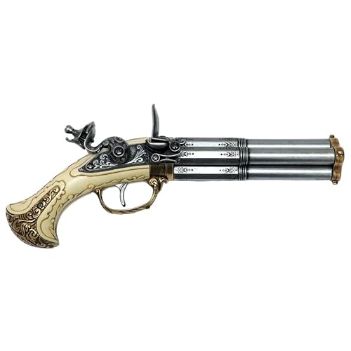 Pistola Antigua Denix 1310 | Pistola para Disfraces del Oeste, Trabuco Pirata, artículo de coleccionismo