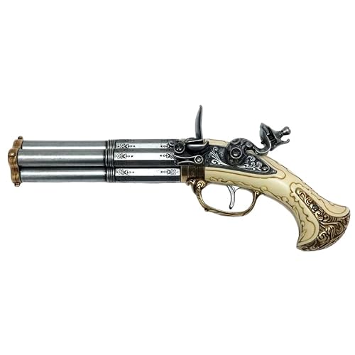 Pistola Antigua Denix 1310 | Pistola para Disfraces del Oeste, Trabuco Pirata, artículo de coleccionismo