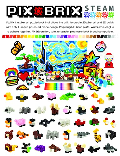 Pix Brix- Pixel Art, Color Serie Media (PBM1500), a partir de 6 años