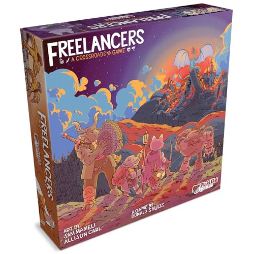 Plaid Hat Games - Freelancers - Strategic Board Game - Crossroads Game - Ages 14+ - 3-7 Players - English Version