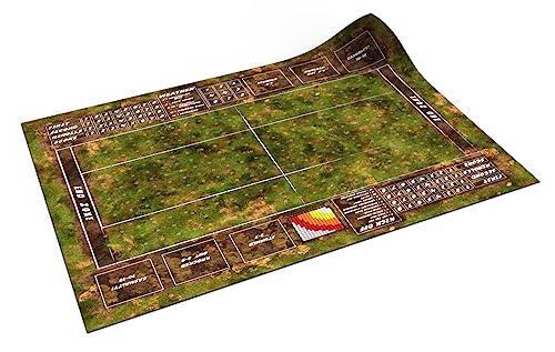 PLAYMATS- Blood Bowl Battlemat, playmat, Rubber Mat, Color Grassland, 39" x 34" / 101 cm x 86 cm (BB004)