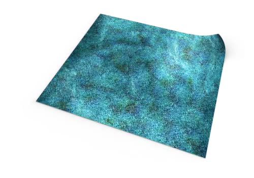 PLAYMATS- Frostgrave Battlemat, playmat, Rubber Mat, Color Azul, 36" x 36" x 91,5 cm (A029-R-fg)