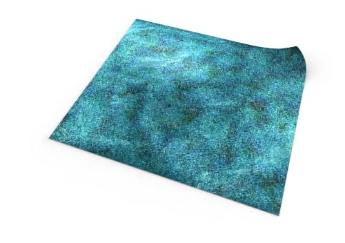 PLAYMATS- Frostgrave Battlemat, playmat, Rubber Mat, Color Azul, 48" x 48" / 122 cm x 122 cm (C029-R-fg)