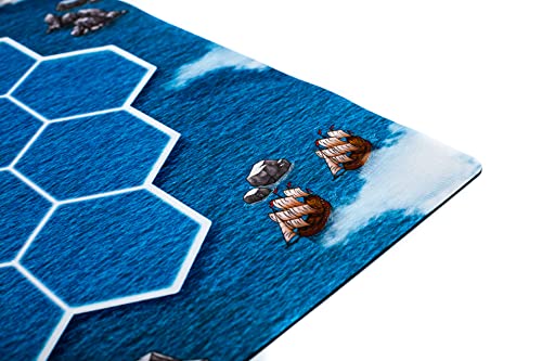 PLAYMATS Game Mat for The Settlers of Catan-Versión básica de Juego, Color, 50 cm x 47 cm (P021)