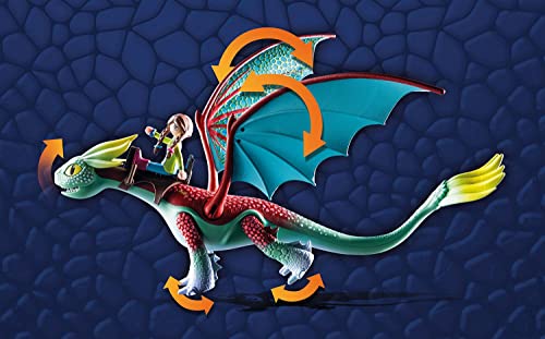 PLAYMOBIL DreamWorks Dragons 71083 Dragons, The Nine Realms Feathers y Alex, a Partir de 4 años