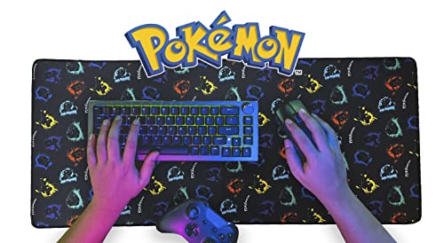 Pokémon-Alfombrilla ratón, Alfombrilla Gaming,Mousepad XXL/Alfombrilla XXL, Tapete Escritorio Pikachu, Multicolor, Producto Oficial (CyP Brands)