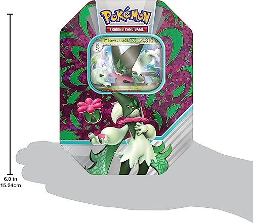 Pokémon- Caja Coleccionable de Paldea del GCC Meowscarada-ex (una Tarjeta Promocional holográfica y Cuatro Sobres de expansión), edición en Italiano (210-60384)