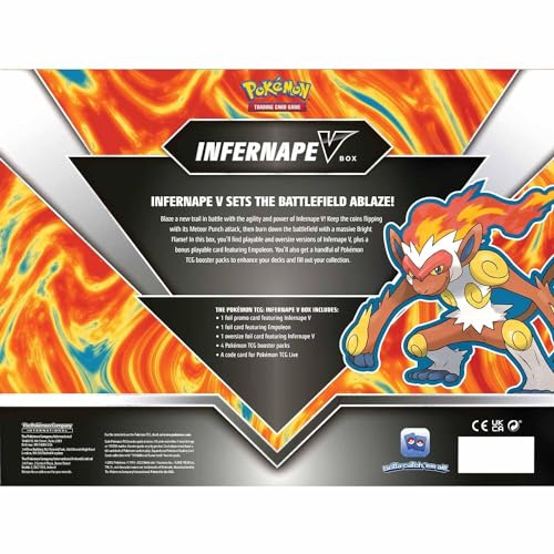 Pokemon- Caja Infernape V, Multicolor, único (The Company International 290-85119)