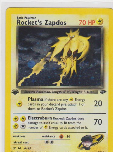 Pokemon - Gym Challenge 1ª Edición - Holofoil - Rocket's Zapdos - 15/132