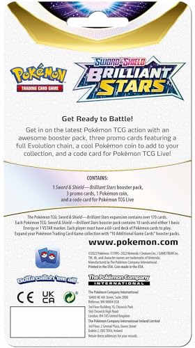 Pokemon, Juego de Cartas coleccionables TCG: Escudo & Espada 9 Astros Brillantes, blíster Premium | Juego de Cartas | A Partir de 6 años | 2 Jugadores | 10 Minutos de Juego