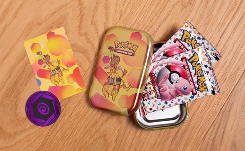 Pokémon Minicaja Coleccionable Escarlata y Violetto-151 del GCC Kadabra (Dos Sobres de expansión, una Moneda y un Papel con ilustración), edición en Italiano (210-60391)
