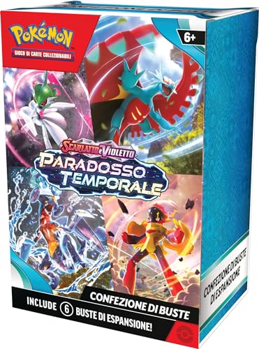 Pokemon - Paquete Escarlata y Violeta-paradoja Temporal del GCC (Sobres de expansión), edición en Italiano, 187-60474