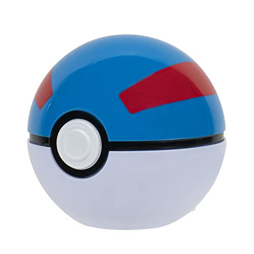 Pokémon PKW3135 Clip'n'Go Poké Balls Alola Vulpix & Super Ball, Poké Ball oficial con figura de 5 cm