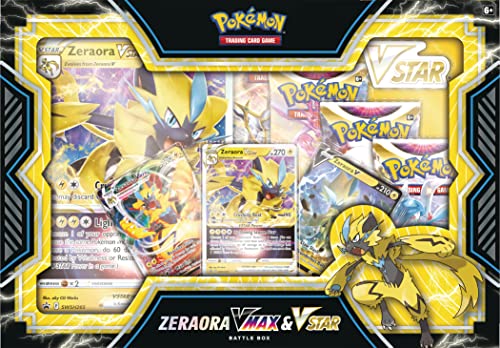 Pokémon- Zeraora VMAX y VSTAR Caja de Batalla (699-17279)