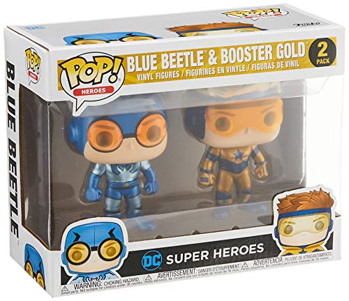 Pop! Heroes Booster Gold & Blue Beetle PX Vin Fig Metallic 2Pk