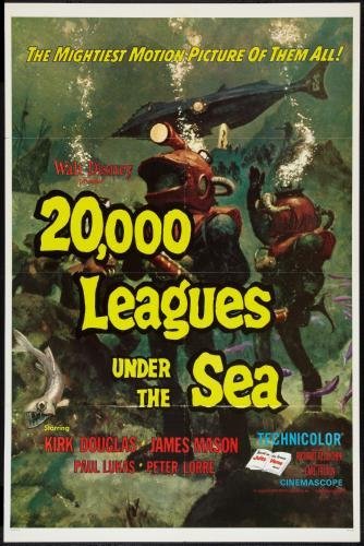 POSTERS 20.000 leguas de la película mar impresiones 61cm x 91cm 24inx36in