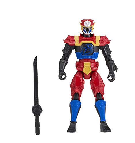 Power Rangers- Blue Power Up Lion Fire Armour Figura, Color (Bandai 43938)
