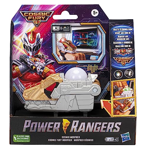 Power Rangers Cosmic Fury, Morpher Cósmico, Escaneo de Sonido electrónico, Disfraz de superhéroe para Juego de rol, Juguete para niños y niñas a Partir de 5 años