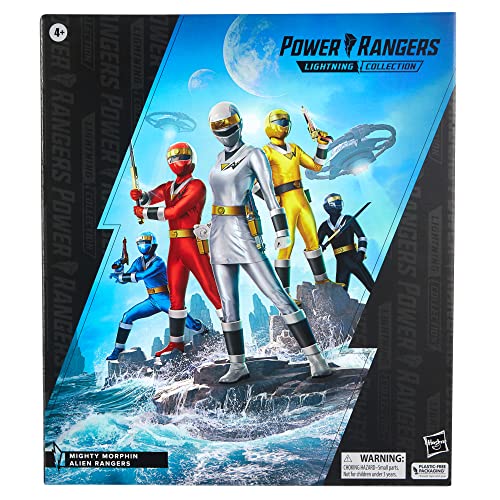 Power Rangers - Lightning Collection - Pack de 5 Alien Rangers - Figuras Premium coleccionables de 15 cm con Accesorios