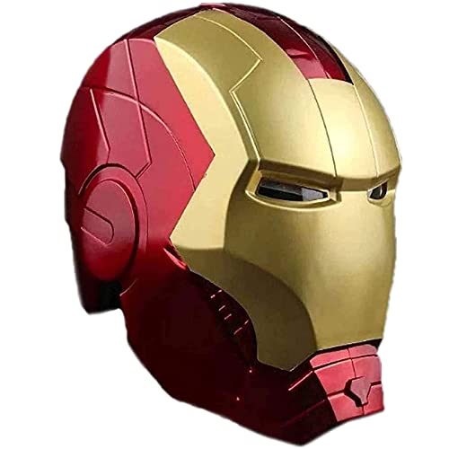 PRETAY Iron Man Casco Máscara Luminosa, Marvel Avengers Plástico Máscaras Faciales Máscaras Cascos Película De Halloween Cosplay Accesorios De Disfraces