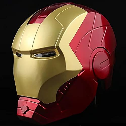 PRETAY Iron Man Casco Máscara Luminosa,Vengadores de Marvel Legends,Regalo de Juguete,Película de Halloween Cosplay Accesorios de Disfraces,Avengers Marvel-Casco Iron Man