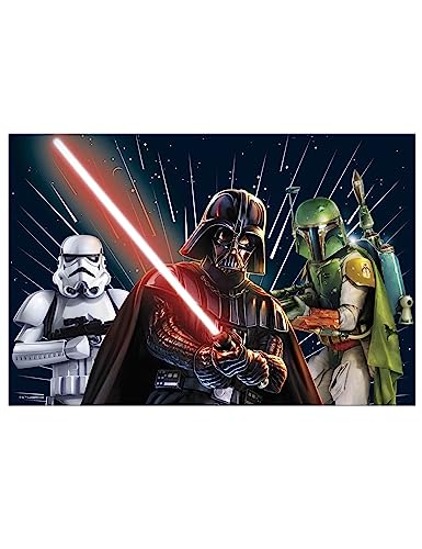 Procos - Mantel plástico Star Wars Galaxy (180 x 120 cm), Multicolor, 93882