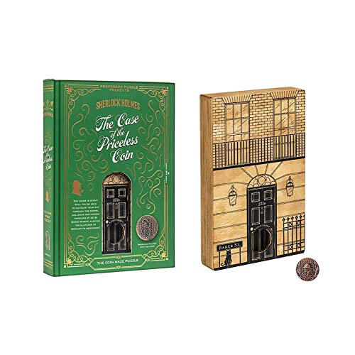 Professor Puzzle SH3945 Sherlock Holmes The Case of The Priceless Coin Wooden Puzzle Box