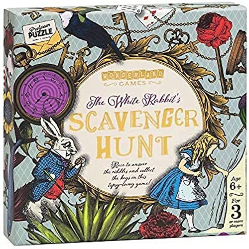 Professor PUZZLE The White Rabbit's Scavenger Hunt Alice in Wonderland themed Treasure Hunt for the whole family.