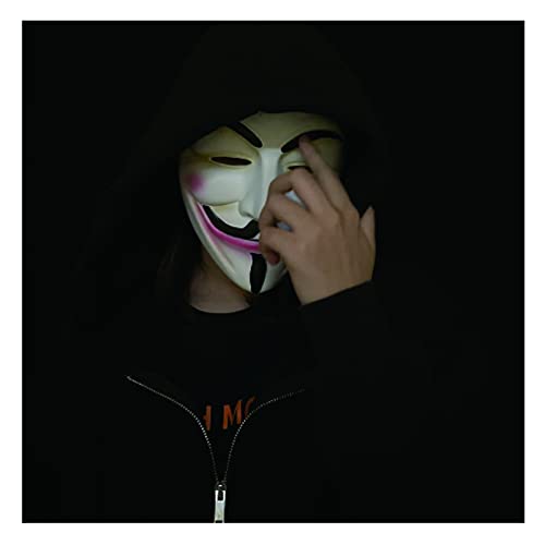 PTBWS 4 pcs Mascara V de Vendetta, Halloween Anonymous Mask,Máscara de Hacker, de Halloween fiesta de cosplay Mask