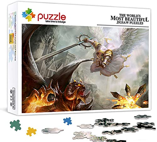 Puzzle 1000 Piezas para Adultos, Puzzle Heroes of Might and Magic, Pequeña Mini Rompecabezas Juego Educativo para Adolescentes Rompecabezas de Desafío de Vacaciones 38X26cm