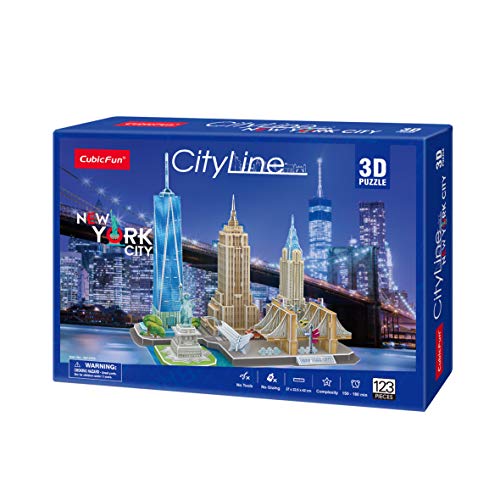 Puzzle 3D - Puzzles 3D De New York, Puzzles para Adultos Y Niños, Puzzle 3D Adultos, Maquetas para Montar Adultos, Juegos De Montar, Rompecabezas Adultos
