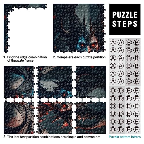 Puzzles 1000 piezas para adultos Señor de la Oscuridad Puzzle de Madera Puzzles para Adultos Regalos 38x52 cm