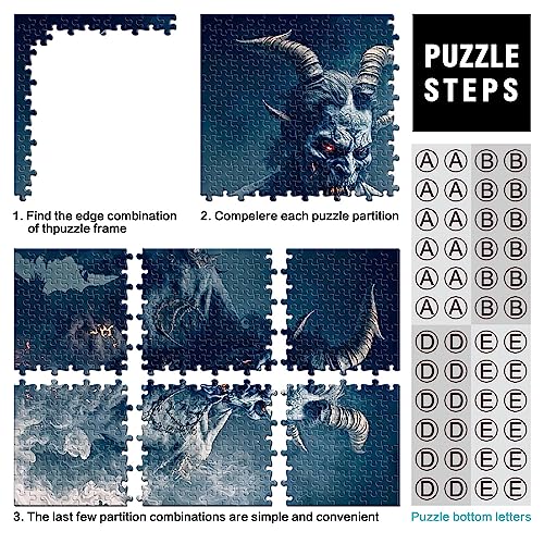 Puzzles para adultos 1000 juguetes rompecabezas de madera del Señor Oscuro Puzzle interesante para reducir el estrés 14.96 x 20.47 pulgadas