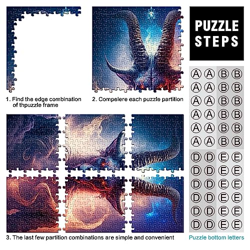 Puzzles para adultos 1000 piezas de madera Señor de la oscuridad Puzzle Imposible 14,96 x 20,47 pulgadas