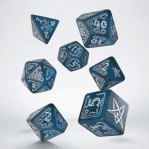 Q WORKSHOP Call of Cthulhu Abyssal & White Dice Set