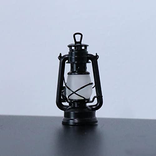 Qianly 1:6 Medieval Vintage Lámpara de Aceite Linterna para