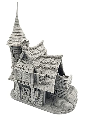 QP3D - Thistlewick Cottage House - Fantasy Terrain Scenery para sobremesa y RPG 28-32mm Miniaturas Wargame Props DnD D&D, 3D Impreso y Pintable
