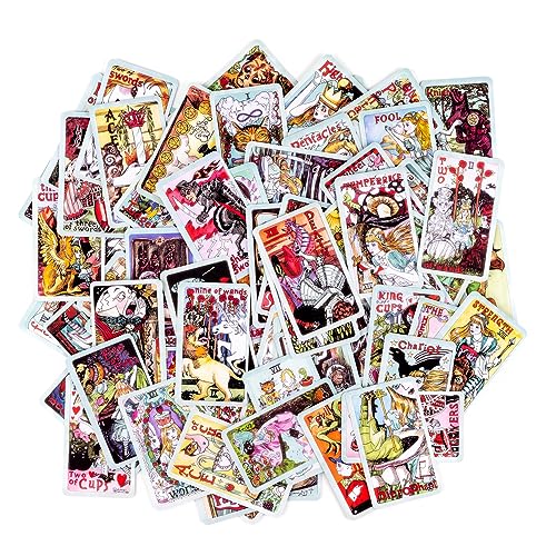 Queen Alice Tarot # European and American Queen Style Alice Tarot Tarot, hechas de tarjetas de tarot Panweite, 10 x 6 cm, 78 tarjetas