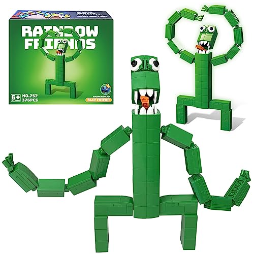 Rainbow Friends Figures Model Toys,Horror Friends Building Sets Regalo para Los Fans del Juego Lindo Kit De Decoración De Escritorio para Adultos,Juguetes De Navidad Regalo para Niños. (757-357pcs)