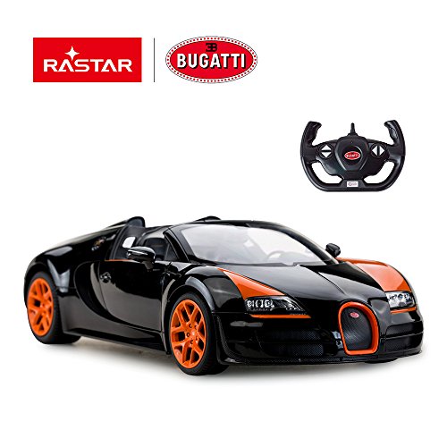 RASTAR RC Bugatti Veyron 16.4 Grand Sport Vitesse Model Racing Car, escala 1:14, juguete de coche de control remoto para niños.