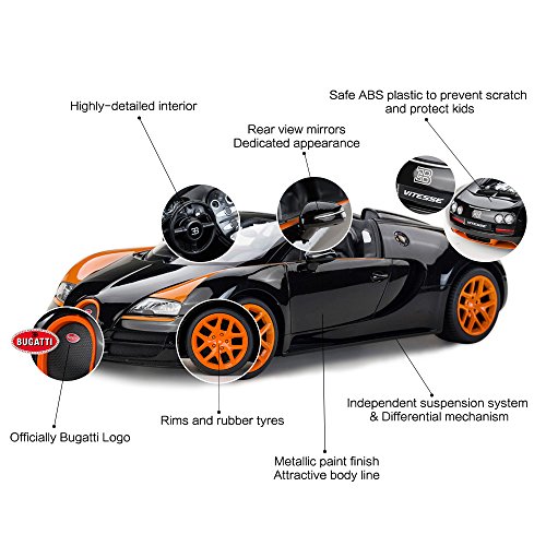 RASTAR RC Bugatti Veyron 16.4 Grand Sport Vitesse Model Racing Car, escala 1:14, juguete de coche de control remoto para niños.
