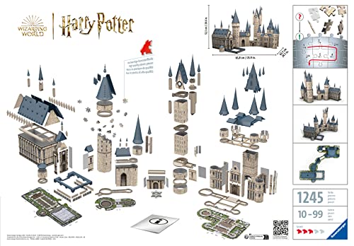 Ravensburger - 3D Puzzle Hogwarts Caste Bundle, Serie Maxi, 1000 Piezas, 10+ Años