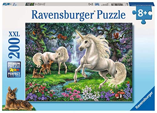 Ravensburger-Dinosaurier,Elefant,Tiger Puzzle Infantil Unicornios misteriosos, Color Amarillo (128389)