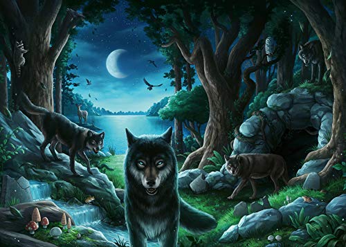 Ravensburger Kids Escape Rompecabezas Historias Puzzle 80576 – La Manada de Lobos y el Bosque mágico – 2 puzles de Salida para Adultos y niños de 9 a 99 años