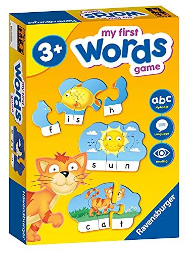 Ravensburger My First Game: Words Juegos educativos para niños a Partir de 4 años, Ideal para Aprendizaje temprano, Alfabeto, Lectura y ortografía