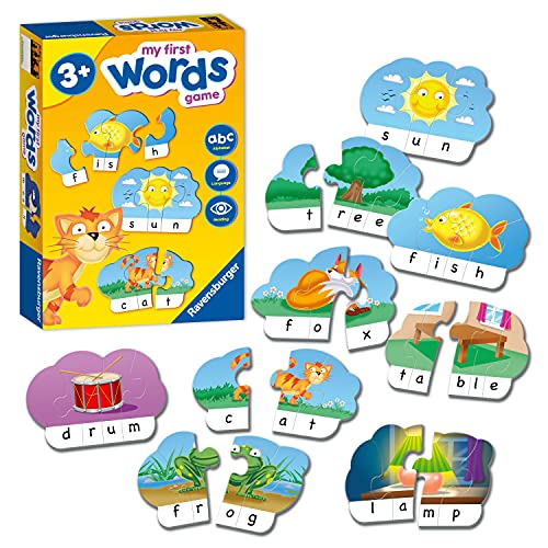 Ravensburger My First Game: Words Juegos educativos para niños a Partir de 4 años, Ideal para Aprendizaje temprano, Alfabeto, Lectura y ortografía