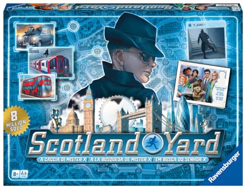 Ravensburger – Scotland Yard Sherlock Holmes 40°, Juegos de Mesa, De 2 a 6 Jugadores, 8+ Años