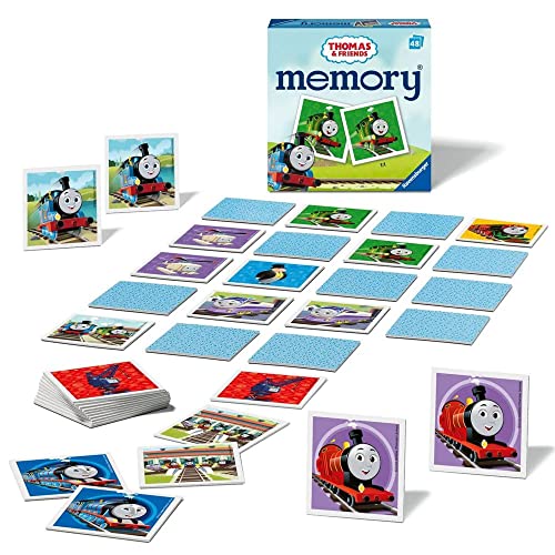 Ravensburger Thomas & Friends Mini Memory - Matching Picture Snap Pairs Game For Kids Age 3 Years and Up