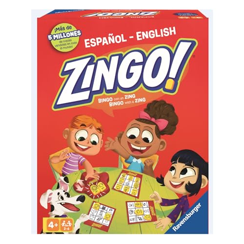 Ravensburger – Zingo, Juego Educativo para Niños, Juegos de Mesa 2-6 Jugadores, 4+ Años