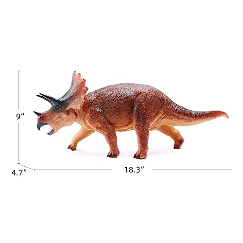 RECUR 17.9 "Gran Triceratops Dinosaurio Juguete Figurilla Modelo Realista Jur¨¢Sico Dinosauri Figuras Ni?os Regalo, Edades 3+